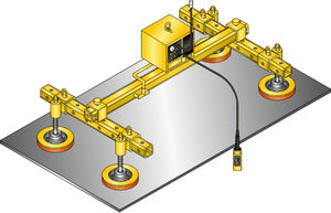 glass plate vacuum lifting device / pneumatic / H-shaped