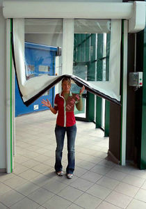 roll-up doors / PVC / indoor / industrial