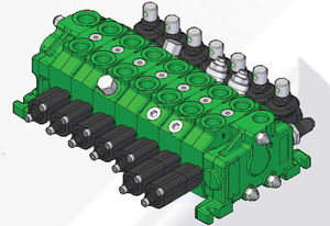 spool hydraulic directional control valve / manual / sectional