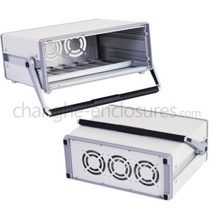 desktop computer enclosure / rectangular / aluminum / custom