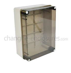 wall-mount enclosure / plastic / with transparent cover / IP65