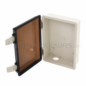 wall-mount enclosure / plastic / with hinged door / IP65