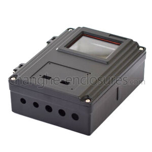 wall-mount enclosure / rectangular / aluminum / sealed