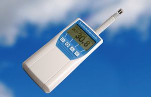 digital hygrometer / hand-held / dew-point / relative humidity