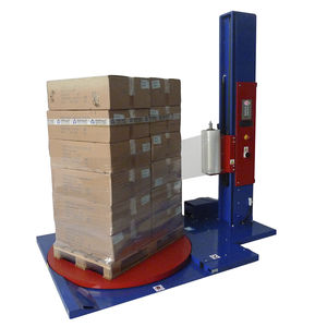 turntable stretch wrapping machine / semi-automatic / for pallets / stretch film