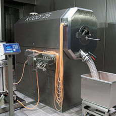 semi-continuous coating machine / for tablets / for pharmaceutical applications