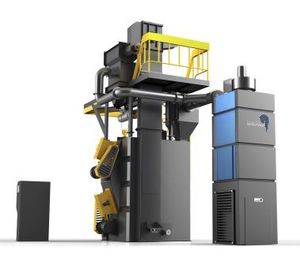 hook shot blasting machine / for metal / automatic / compact
