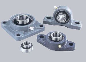 flange bearing unit / spherical roller / metal