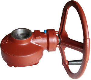 manual valve actuator / multi-turn / rotary / bevel gear