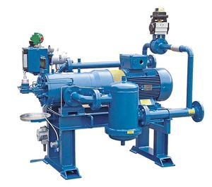 biogas compressor / stationary / electrically-powered / rotary vane
