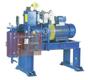 biogas compressor / transportable / rotary vane / lubricated