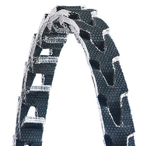 trapezoidal transmission belt / rubber / link / flexible
