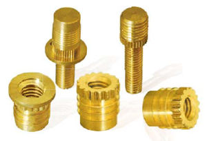 threaded insert / press-in / metal / round