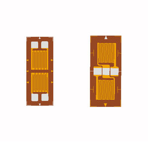 resistive strain gauge / for stress analysis / half-bridge / encapsulated
