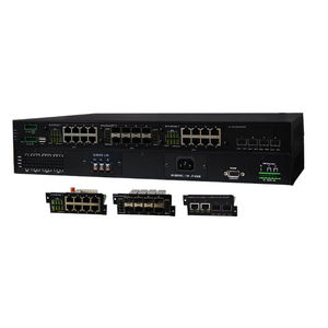 managed ethernet switch / 24 ports / rackmount / PoE