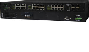 managed network switch / 24 ports / PoE