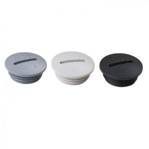 round plug / threaded / plastic / O-ring