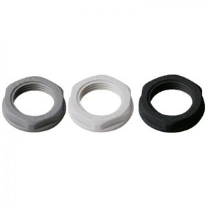 hexagonal locknut / flat / polyamide