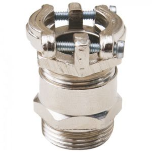 metal cable gland / IP54 / strain relief / metric