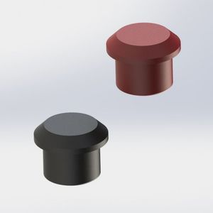 round plug / threaded / polyamide / protection