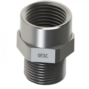 threaded adapter / nickel-plated brass / stainless steel / explosion-proof