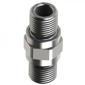 threaded adapter / nickel-plated brass / stainless steel