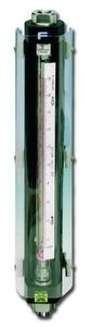 variable-area flow meter / for gas / glass tube / in metering tube