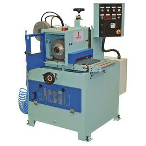 flat grinding machine / for tubes / for metal sheets / PLC-controlled