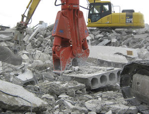 hydraulic demolition shears / concrete / for excavators