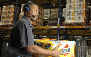 pick-by-voice order-picking system