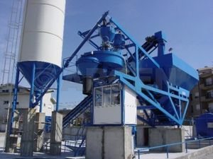 stationary concrete batching plant / compact