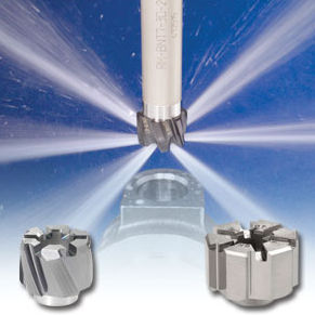 carbide reamer / solid / modular / indexing