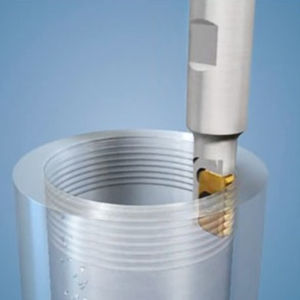 shell-end milling cutter / indexable insert / thread / high-precision