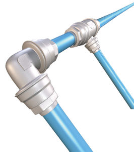 aluminum piping system / for gas / for compressed air