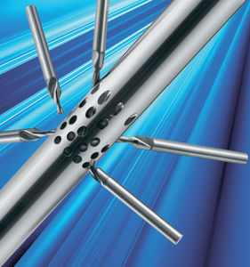 solid drill bit / for non-ferrous metals / for steel / for titanium