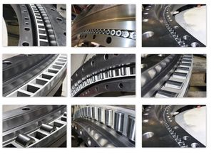 external-toothed slewing ring / roller / three-row / for heavy loads