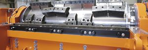 single-shaft shredder / plastic / car