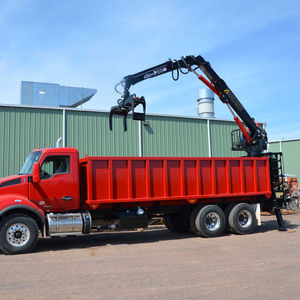 truck-mounted crane / luffing jib / hydraulic / materials handling