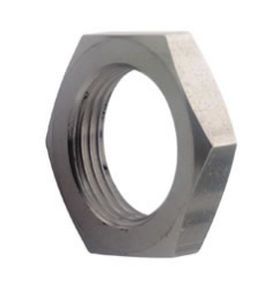 hexagonal nut / flat / stainless steel