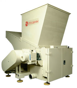 single-shaft shredder / plastics / for waste / for wood
