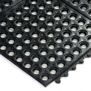 anti-fatigue mat / anti-slip / rubber / modular