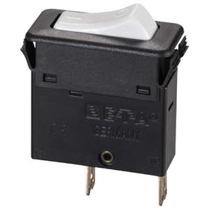thermal circuit breaker / 2-pole / modular / rocker switch type
