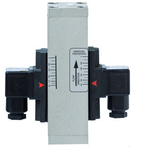 adjustable piston flow switch / for liquids / stainless steel / brass