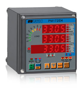 three-phase electric energy meter / panel-mount / 50 Hz / digital