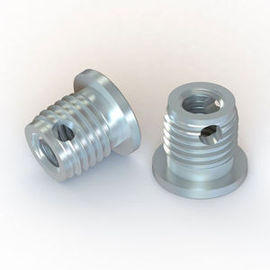 self-tapping insert / threaded / brass / stainless steel