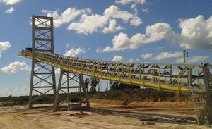 belt conveyor / for the mining industry / for the recycling industry / for bulk materials