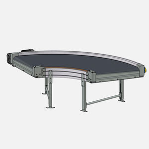 belt conveyor / for the food industry / for the pharmaceutical industry / curved