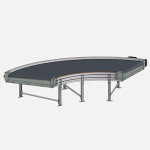 belt conveyor / for the food industry / for the pharmaceutical industry / curved
