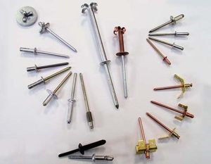 blind rivet / large head / aluminum