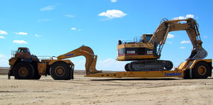 equipment semi-trailer / single-axle / low-loaders